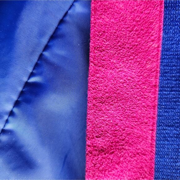 Vintage Mountain Home Chicago Wool Suede Blend Blue Pink Military Blazer 8 - Picture 11 of 12